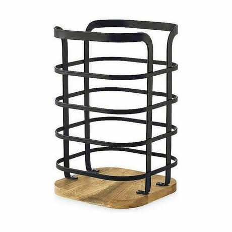 Recipiente para Utensílios de Cozinha Confortime West Preto Metal (6 Unidades) - EcoNest