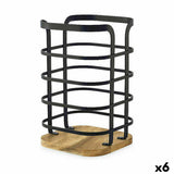 Recipiente para Utensílios de Cozinha Confortime West Preto Metal (6 Unidades) - EcoNest