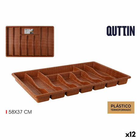 Organizador de Talheres Quttin 59 x 38 cm Termoplástico (12 Unidades) - EcoNest