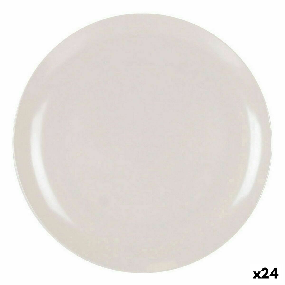 Saladeira La Mediterránea Melamina Branco 25 x 1,5 cm (24 Unidades) - EcoNest