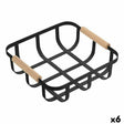 Cesta Multiusos Confortime Preto 23 x 23 x 8 cm (6 Unidades) - EcoNest