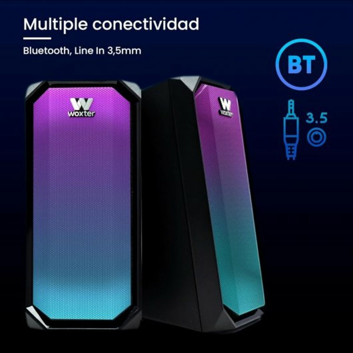 Altifalante Bluetooth Portátil Woxter BIG BASS 97 BT Cinzento - EcoNest