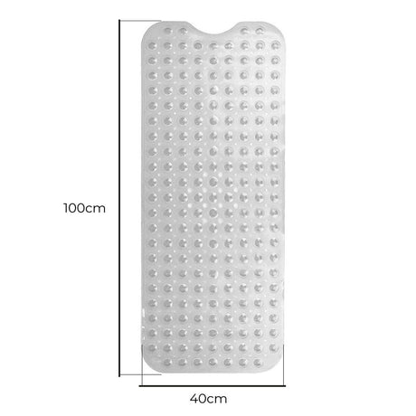 Tapete Antiderrapante para Duche Exma Transparente PVC 100 x 40 cm - EcoNest