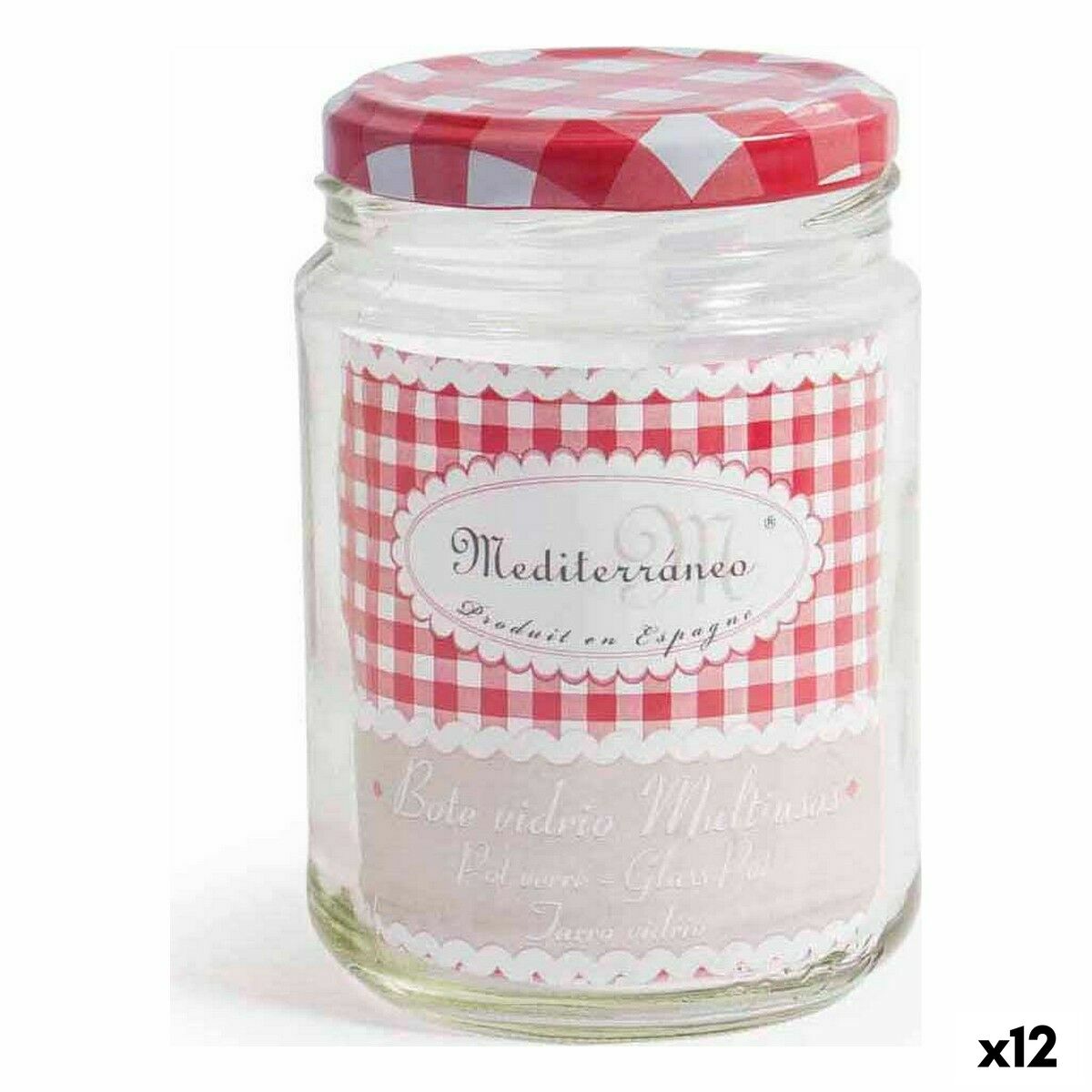Bote Mediterraneo M127263 Multiusos Vidro 450 ml (12 Unidades) - EcoNest