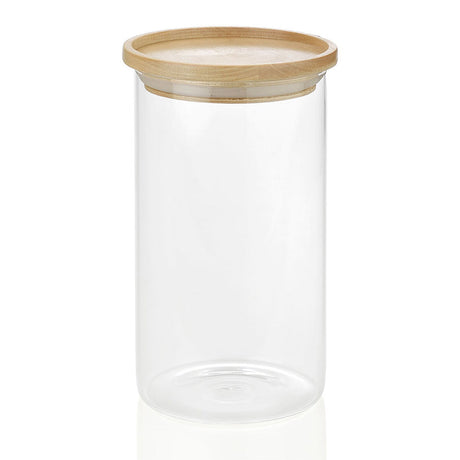 Bote Andrea House cc16204 Madeira Vidro 1,2 L Ø 9,5 x 17,5 cm - EcoNest