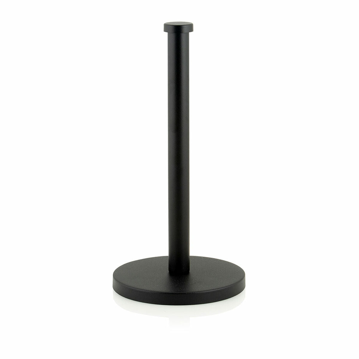 Suporte para Rolos de Papel de Cozinha Andrea House CC70004 Metal Preto mate Ø 16 x 32 cm - EcoNest