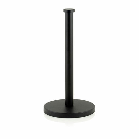Suporte para Rolos de Papel de Cozinha Andrea House CC70004 Metal Preto mate Ø 16 x 32 cm - EcoNest