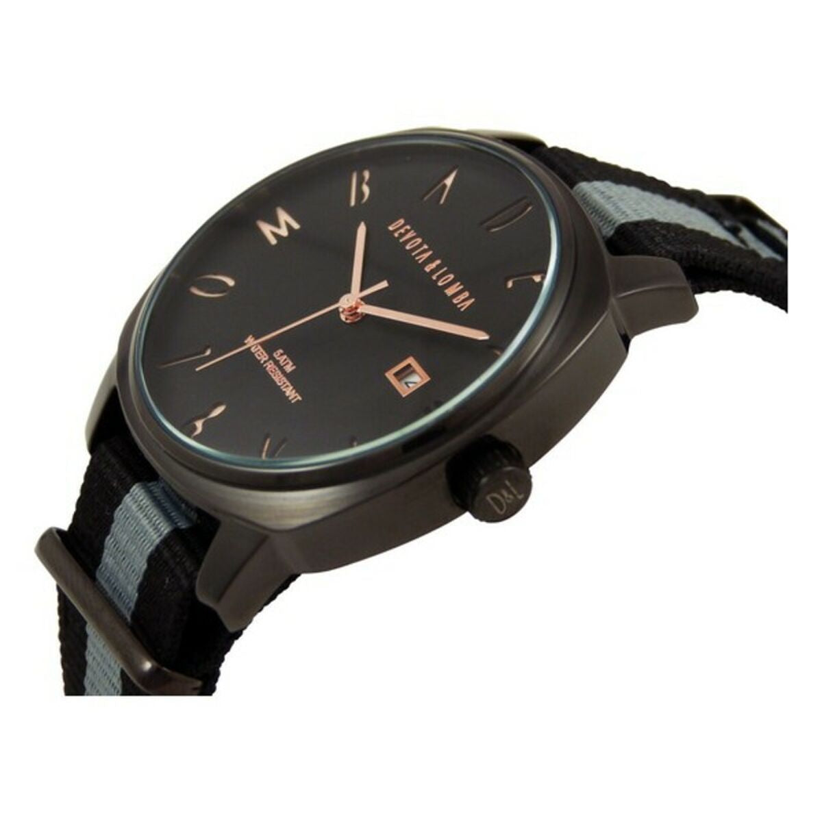 Relógio masculino Devota & Lomba DL008MSPBKGR-04BLACK (Ø 42 mm) - EcoNest
