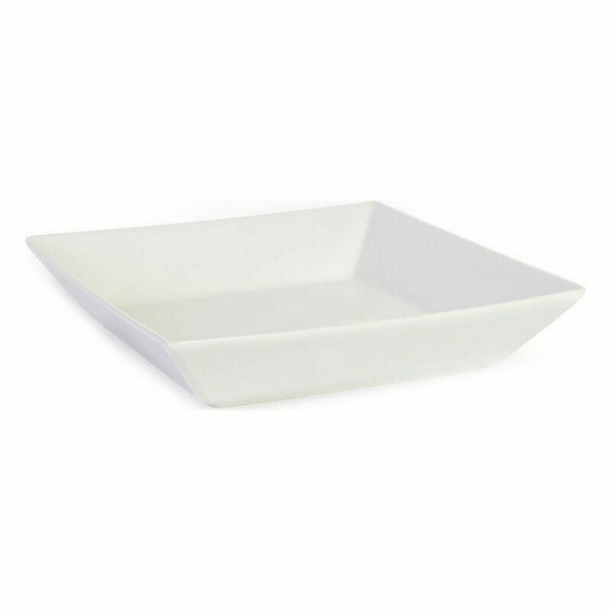 Saladeira La Mediterránea Elite Branco Cerâmica 21 x 21 x 4,5 cm (6 Unidades) (21 x 21 x 4,5 cm) - EcoNest