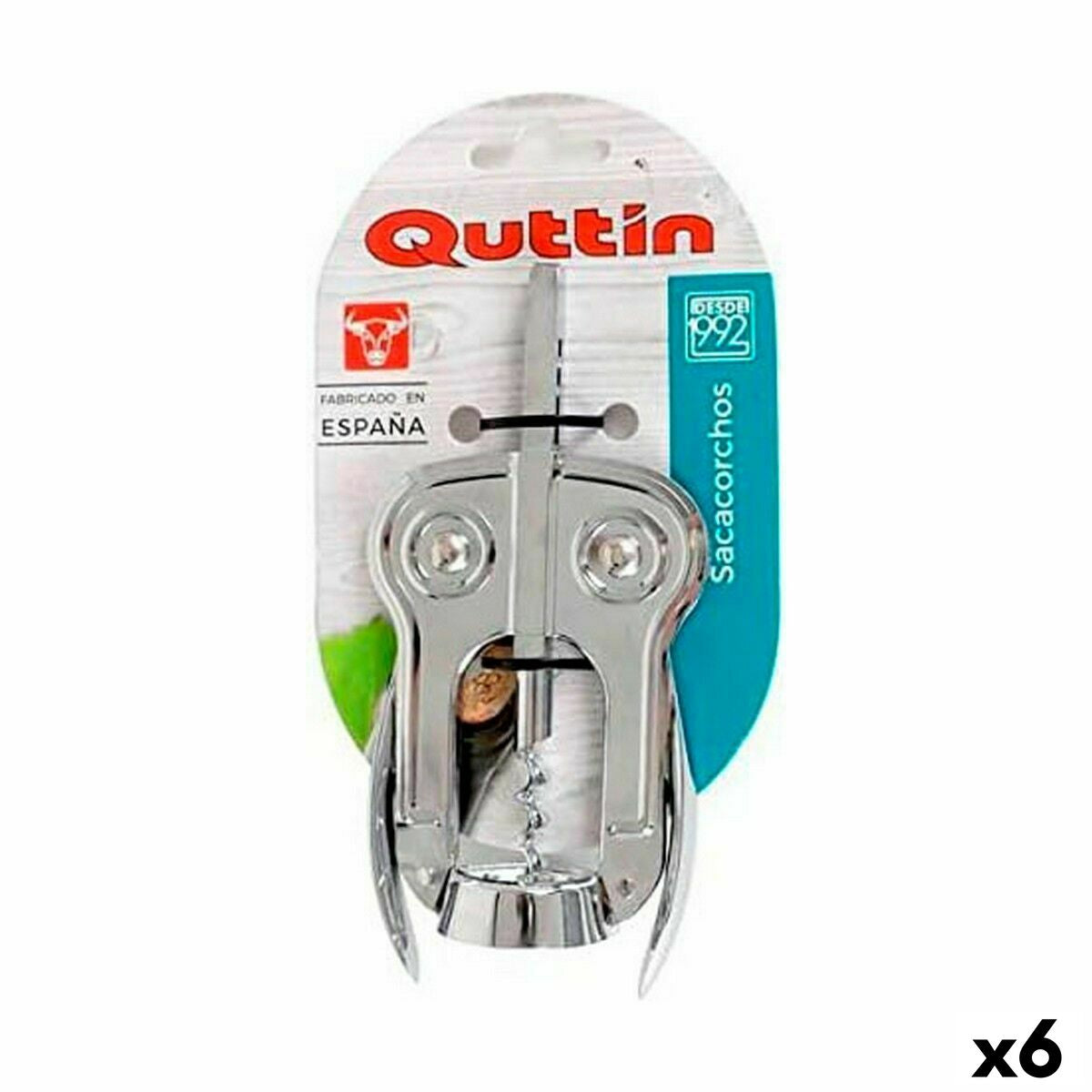 Saca-rolhas Quttin Quttin 15 x 7 cm (6 Unidades) - EcoNest