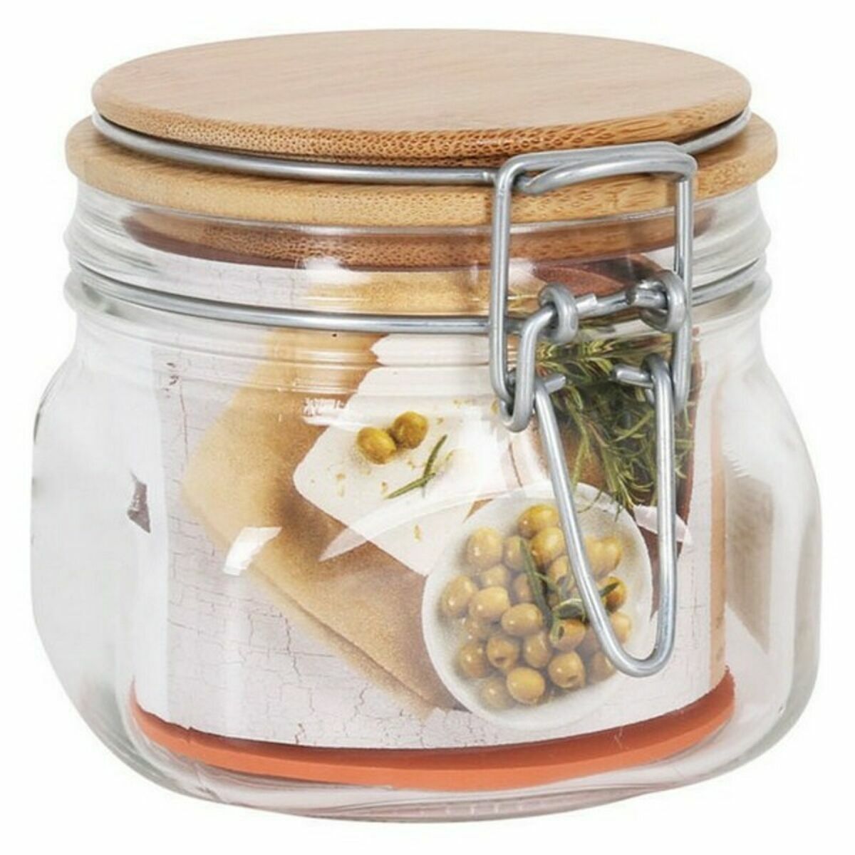 Bote Borgonovo Primizie Bambu 500 ml 10,5 x 10,5 x 10 cm (6 Unidades) - EcoNest