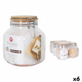 Frasco Borgonovo Primizie Bambu 1,7 L 12 x 12 x 17 cm (6 Unidades) - EcoNest
