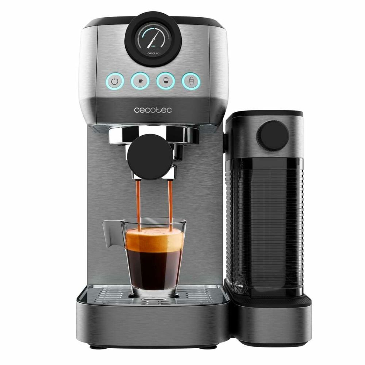 Máquina de Café Expresso Cecotec Power Espresso 20 Steel Pro Latte Aço 1350 W - EcoNest