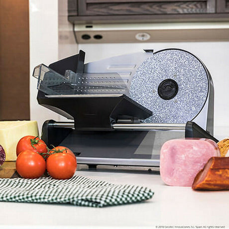 Máquina de Cortar Fiambre Cecotec Rock'nCut Twin 180W Preto Inox - EcoNest