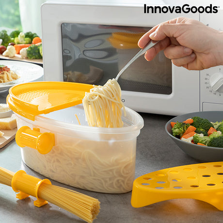 Caixa para Cozinhar Massa no Micro-ondas 4 em 1 com Acessórios e Receitas Pastrainest InnovaGoods - EcoNest