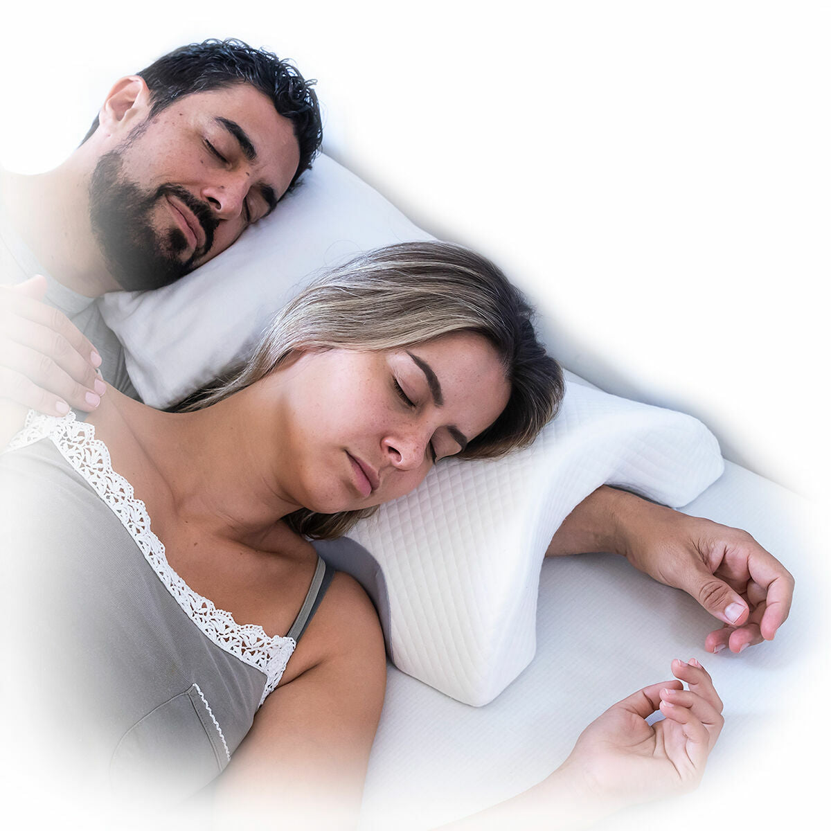 Almofada Viscoelástica Cervical para Casais Cozzy InnovaGoods - EcoNest