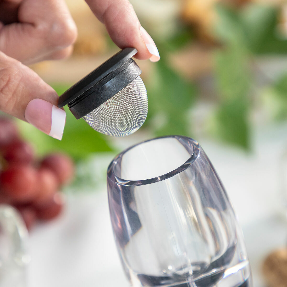 Arejador de Vinho com Filtro, Suporte e Capa Wineir InnovaGoods - EcoNest