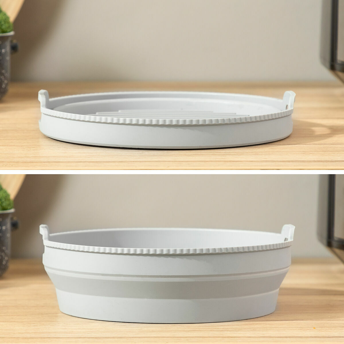 Cesto de Silicone Dobrável para Fritadeiras de Ar Fliynner InnovaGoods - EcoNest