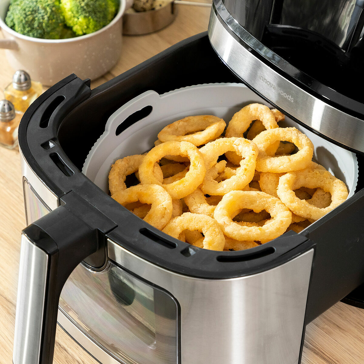 Cesto de Silicone Dobrável para Fritadeiras de Ar Fliynner InnovaGoods - EcoNest
