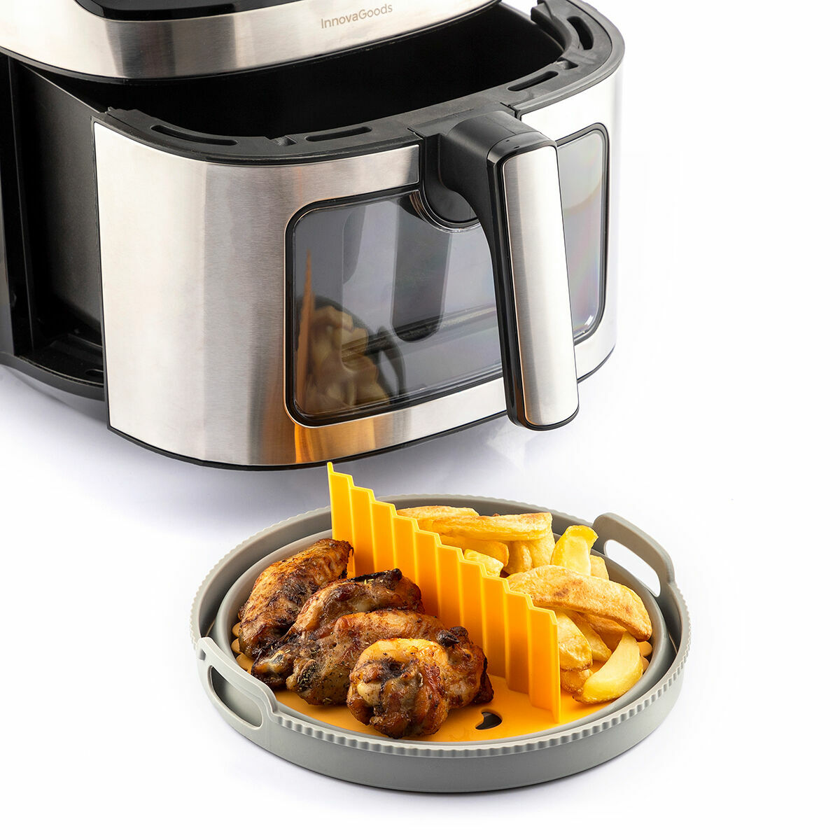 Cesto de Silicone Dobrável para Fritadeiras de Ar Fliynner InnovaGoods - EcoNest