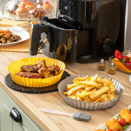 Cestos de Silicone com Pincel para Fritadeiras a Ar Mollicon InnovaGoods 2 Unidades - EcoNest