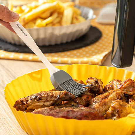Cestos de Silicone com Pincel para Fritadeiras a Ar Mollicon InnovaGoods 2 Unidades - EcoNest