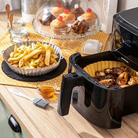 Cestos de Silicone com Pincel para Fritadeiras a Ar Mollicon InnovaGoods 2 Unidades - EcoNest