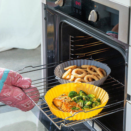 Cestos de Silicone com Pincel para Fritadeiras a Ar Mollicon InnovaGoods 2 Unidades - EcoNest