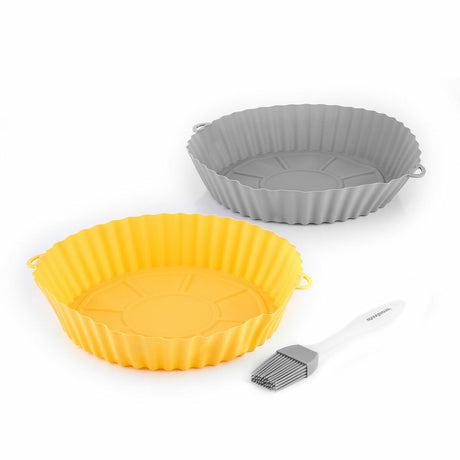 Cestos de Silicone com Pincel para Fritadeiras a Ar Mollicon InnovaGoods 2 Unidades - EcoNest