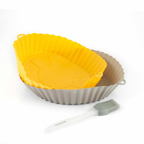 Cestos de Silicone com Pincel para Fritadeiras a Ar Mollicon InnovaGoods 2 Unidades - EcoNest