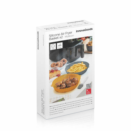 Cestos de Silicone com Pincel para Fritadeiras a Ar Mollicon InnovaGoods 2 Unidades - EcoNest