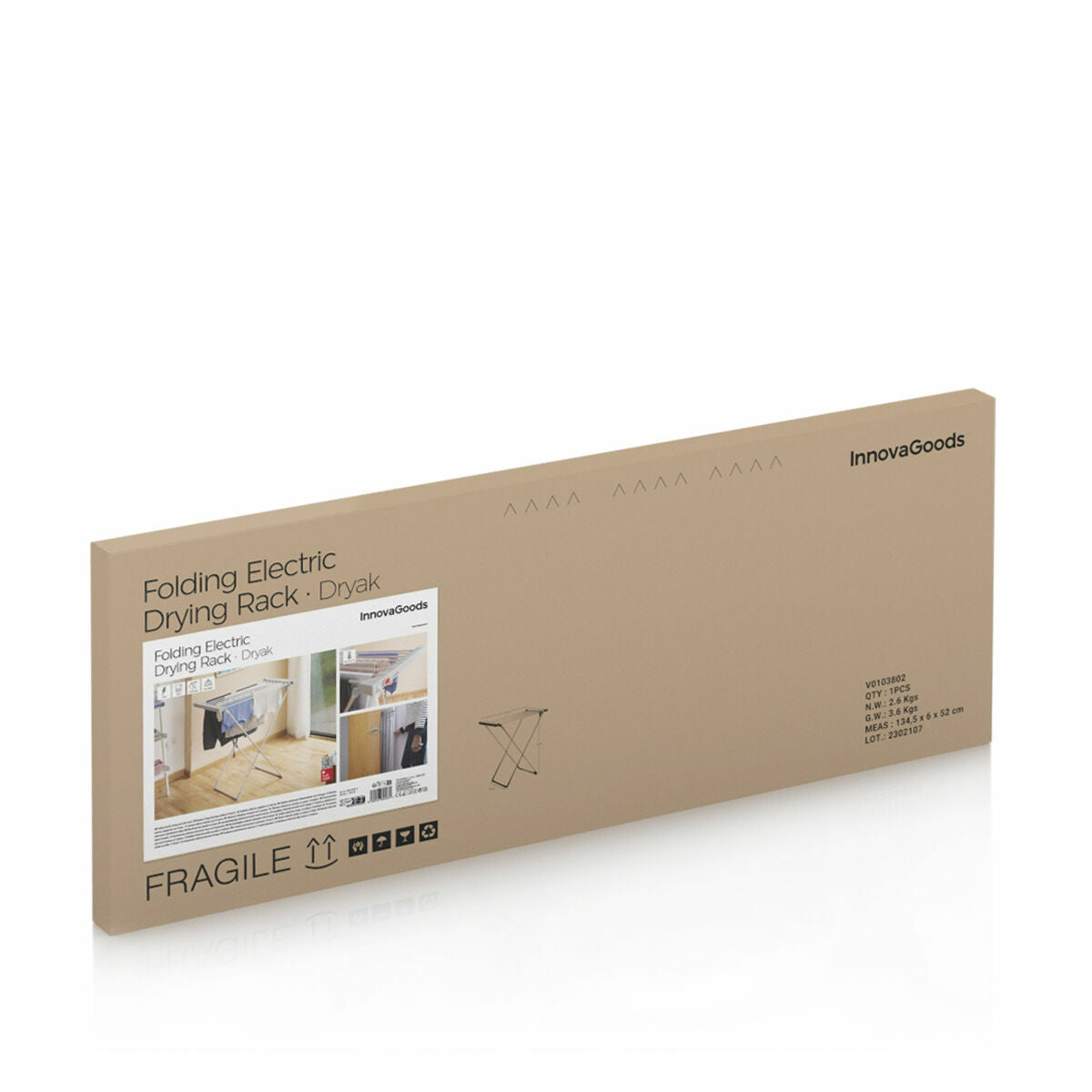 Estendal Elétrico Dobrável Dryak InnovaGoods 8 Barras 120 W - EcoNest