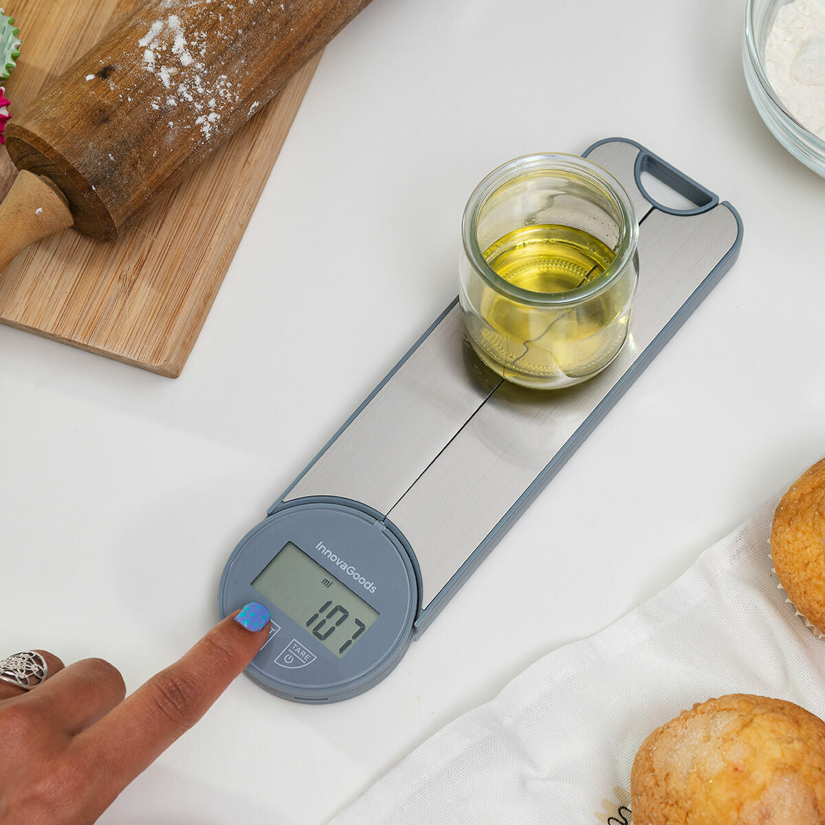 Balança de Cozinha Digital Dobrável Skolden InnovaGoods - EcoNest