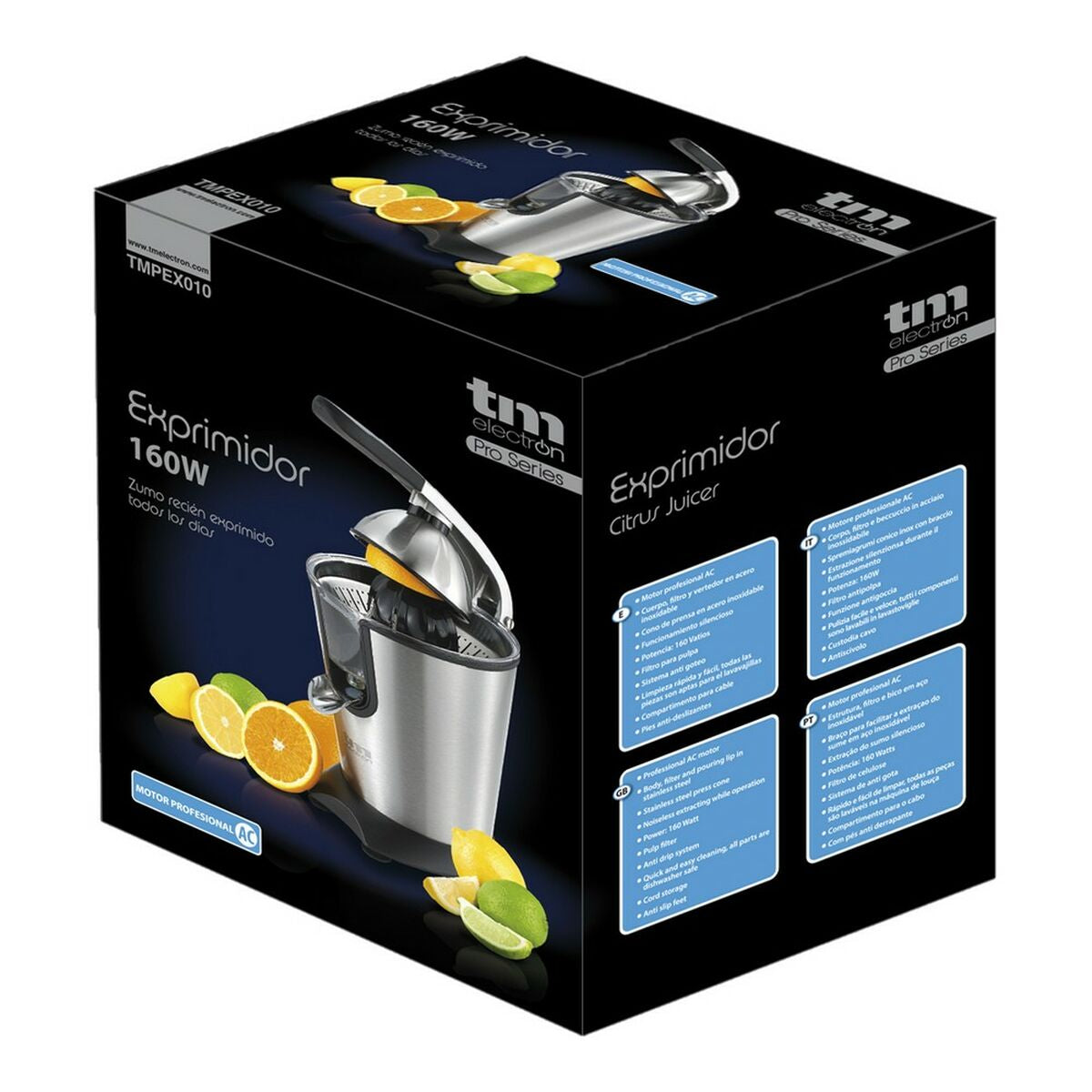 Espremedor Elétrico TM Electron Aço inoxidável 160 W - EcoNest