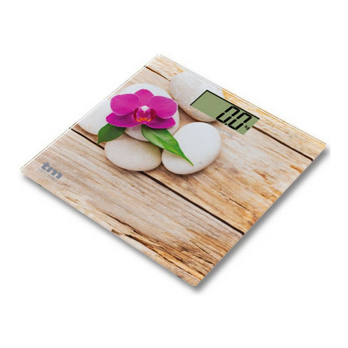 Balança digital para casa de banho TM Electron Zen Castanho Slim (23 mm) - EcoNest