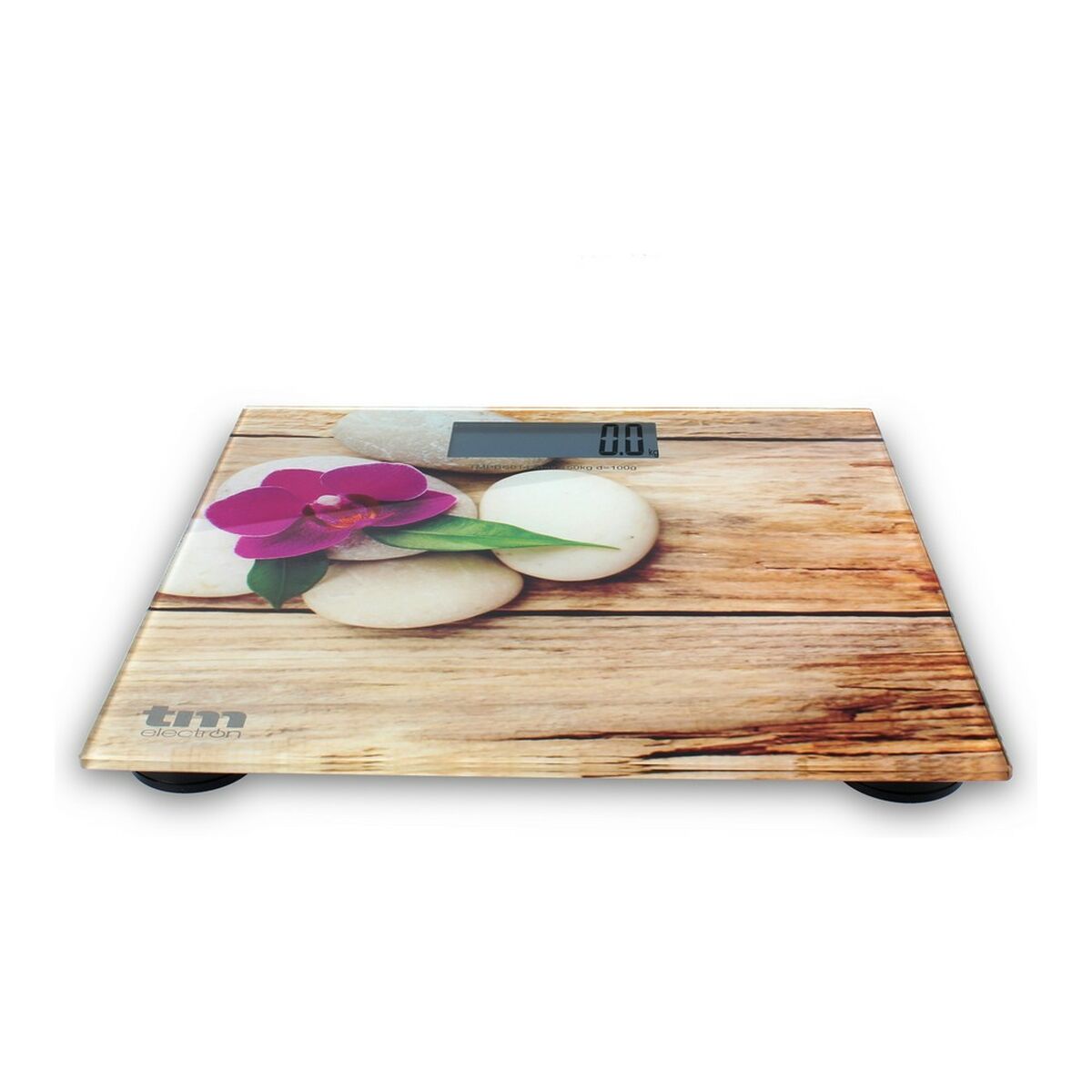 Balança digital para casa de banho TM Electron Zen Castanho Slim (23 mm) - EcoNest