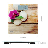 Balança digital para casa de banho TM Electron Zen Castanho Slim (23 mm) - EcoNest
