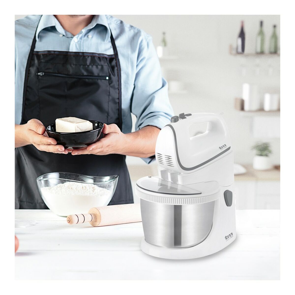 Misturadora-Amassadeira de Pão com Taça TM Electron 400 W - EcoNest