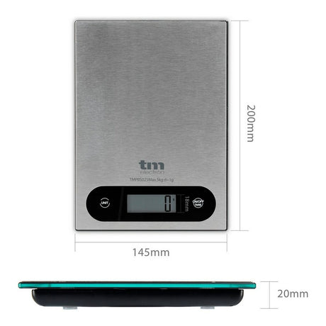 balança de cozinha TM Electron Cinzento 5 kg - EcoNest