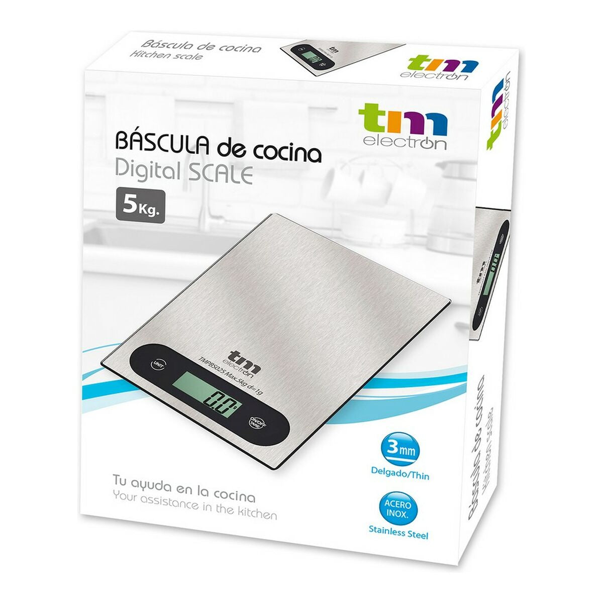 balança de cozinha TM Electron Cinzento 5 kg - EcoNest