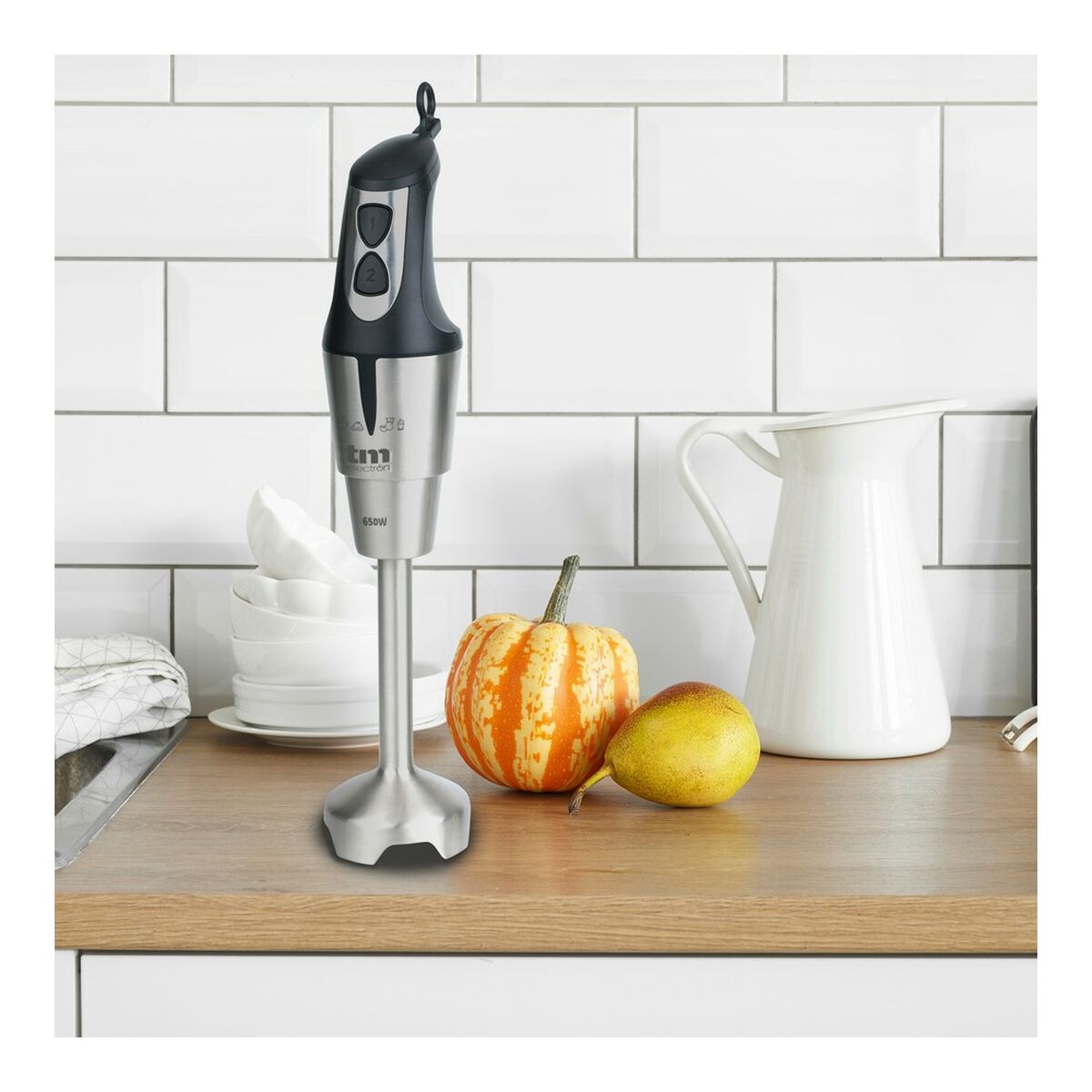 Batedora de Mão TM Electron Aço inoxidável 650 W - EcoNest