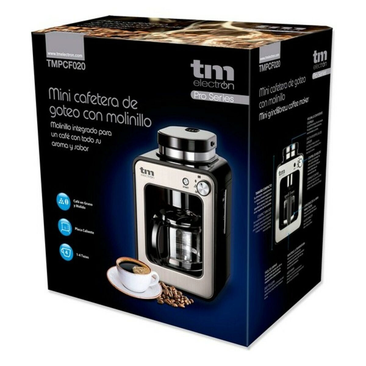 Máquina de Café de Filtro TMPCF020S 600 W 4 Kopjes 600W - EcoNest