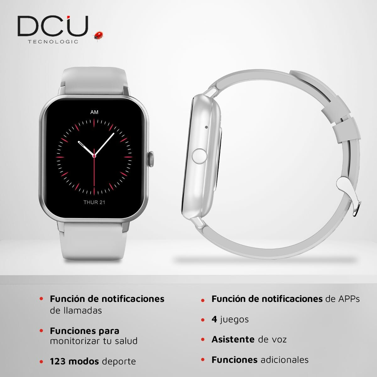 Smartwatch DCU CURVED GLASS PRO 1,83" Cinzento - EcoNest