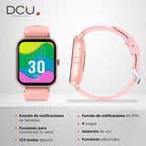 Smartwatch DCU CURVED GLASS PRO Cor de Rosa - EcoNest