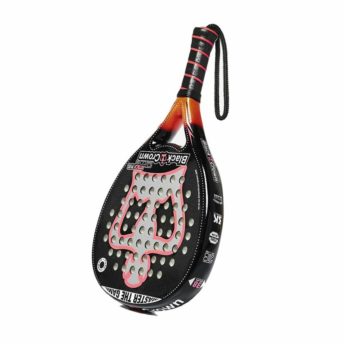 Raquete de Padel Black Crown Piton Attack Plus Preto - EcoNest