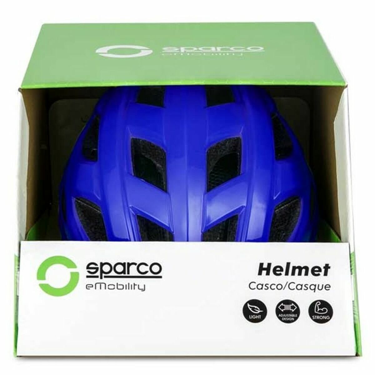 Capacete para Trotinete Elétrica Sparco SPCSE300BL Azul Preto - EcoNest