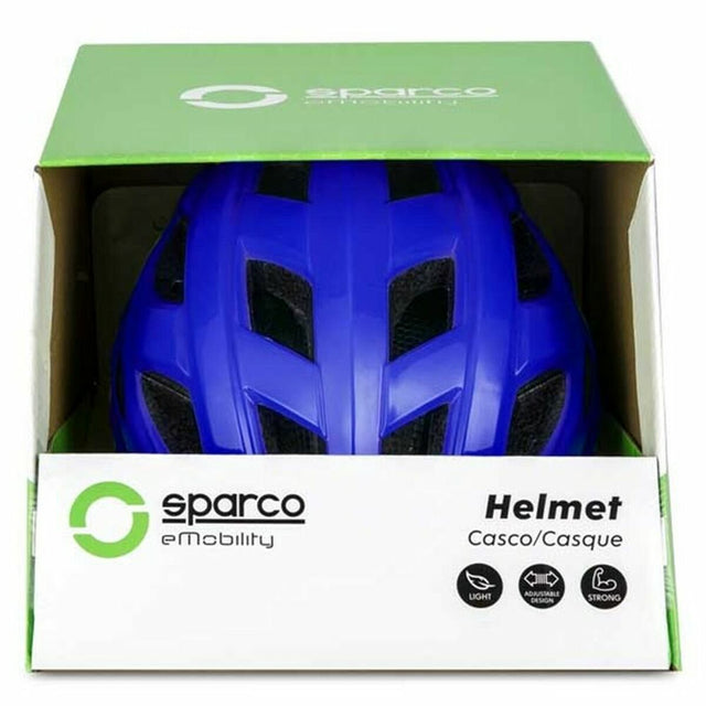 Capacete para Trotinete Elétrica Sparco SPCSE300BL Azul Preto - EcoNest