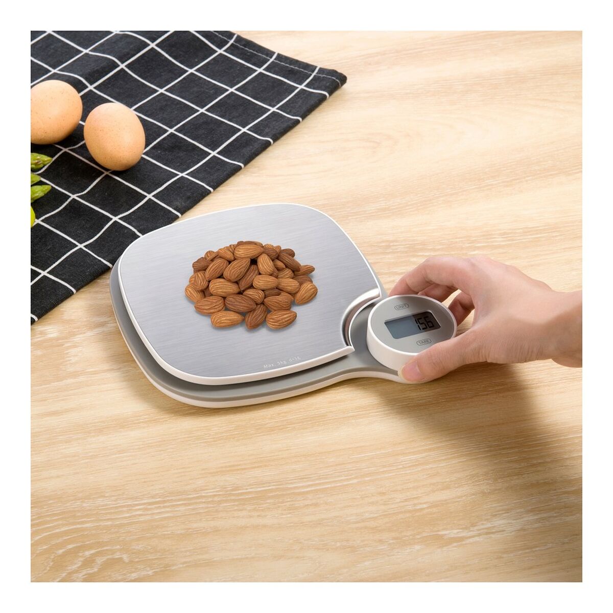 balança de cozinha TM Electron Cinzento 5 kg (171 x 184 x 31,5 mm) - EcoNest