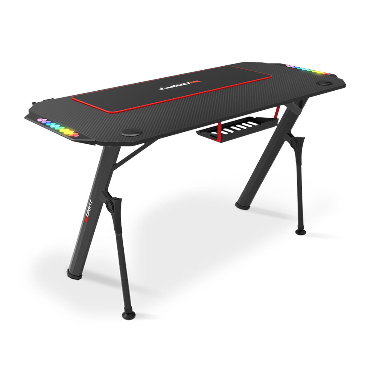 Desk Gaming DRIFT DRDZ175RGB Black 120 x 60 cm