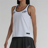 T-Shirt de Alças Mulher Bullpadel Lugar Padel Branco - EcoNest